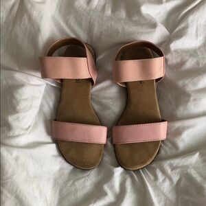 Nordstrom Double-Strap Pink Slide Sandals